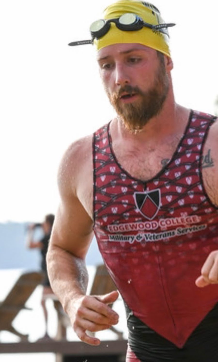 Open-water swim exit